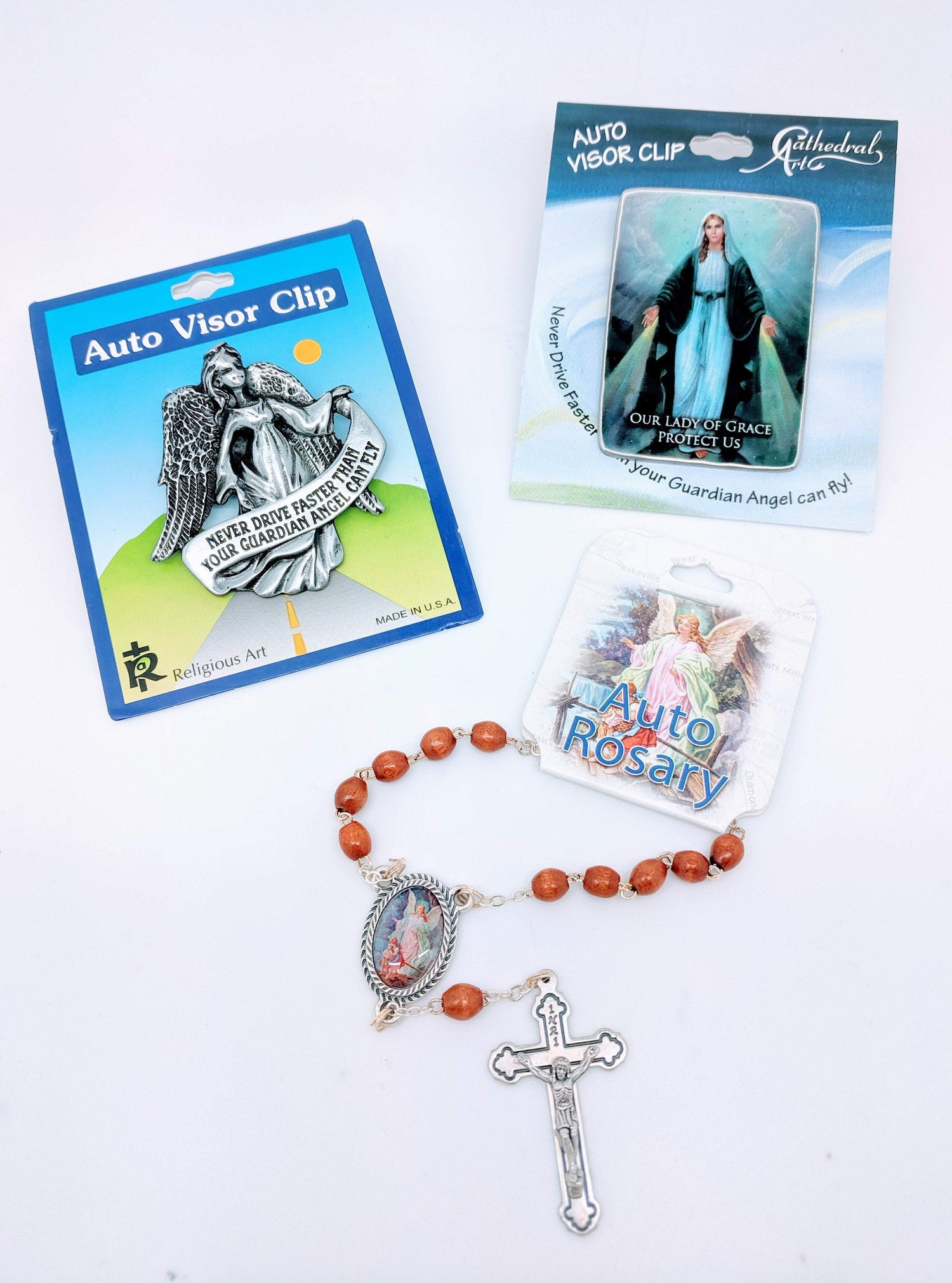 Visor Clips and Car Rosaries