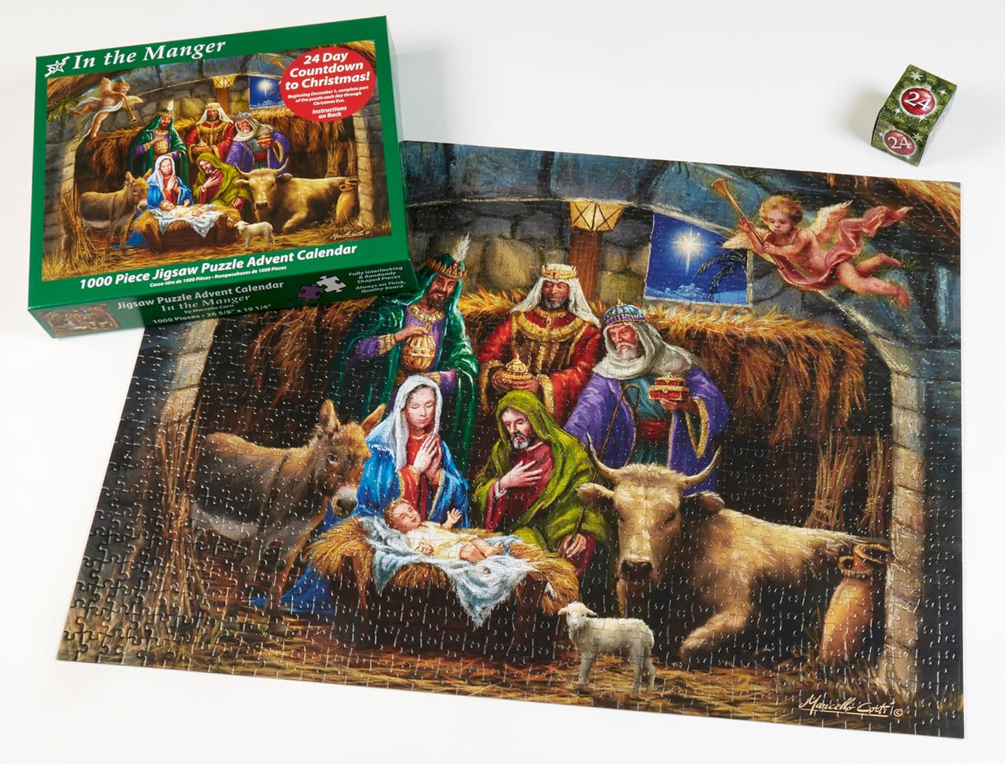 Jigsaw Puzzle Advent Calendar 2024 - Manger Scene - 1000 Pieces