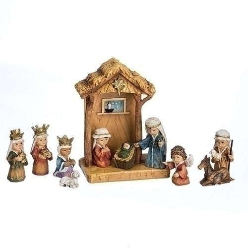 11 Piece Stable and Nativity Set (8") - Unique Catholic Gifts