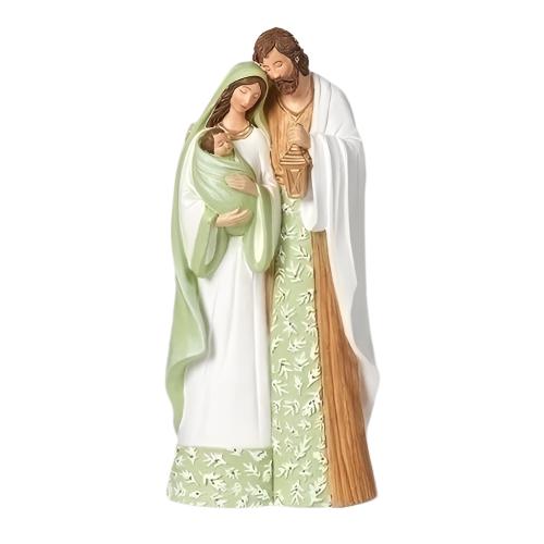 Holy Family Mistletoe Pattern Statue 10.25" - Unique Catholic Gifts