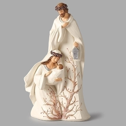 Holy Family Berry Branch Statue 10" - Unique Catholic Gifts