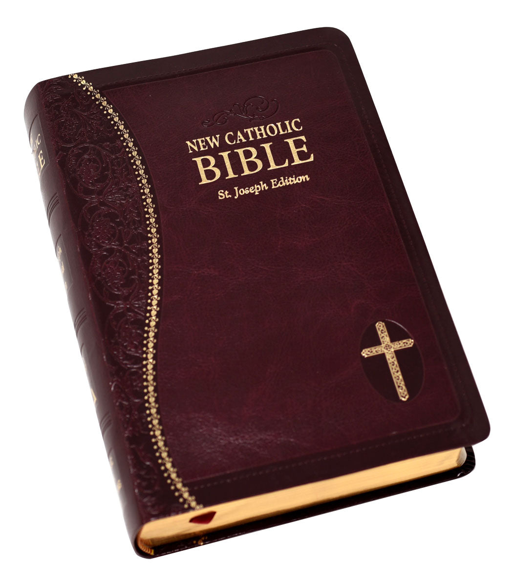 St. Joseph New Catholic Bible (Gift Edition-Personal Size) Burgundy - Unique Catholic Gifts