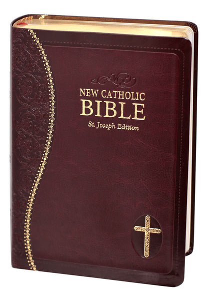 St. Joseph New Catholic Bible (Gift Edition-Personal Size) Burgundy - Unique Catholic Gifts