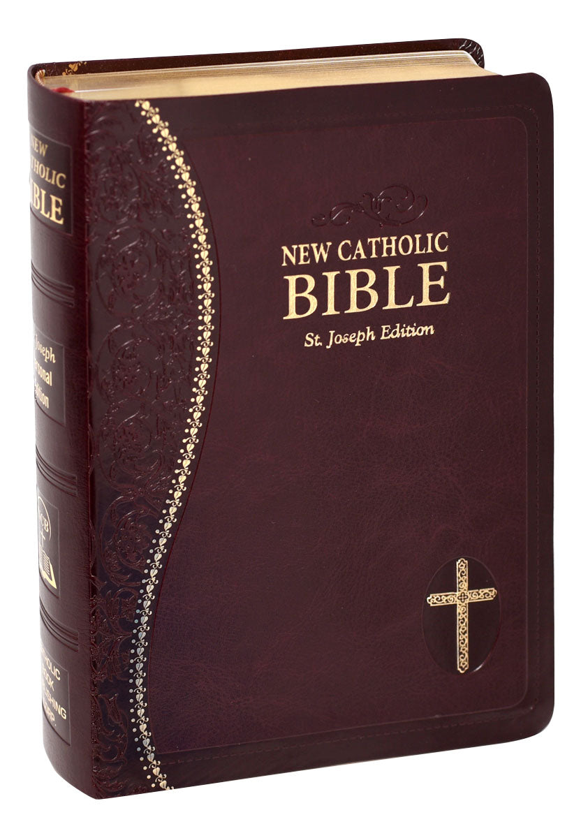 St. Joseph New Catholic Bible (Gift Edition-Personal Size) Burgundy - Unique Catholic Gifts