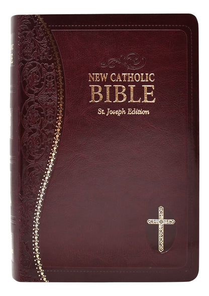 St. Joseph New Catholic Bible (Gift Edition-Personal Size) Burgundy - Unique Catholic Gifts