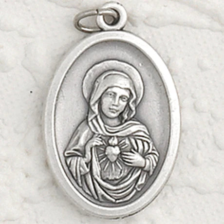 Sacred Heart/ Immaculate Heart  Oxi Medal 1" - Unique Catholic Gifts