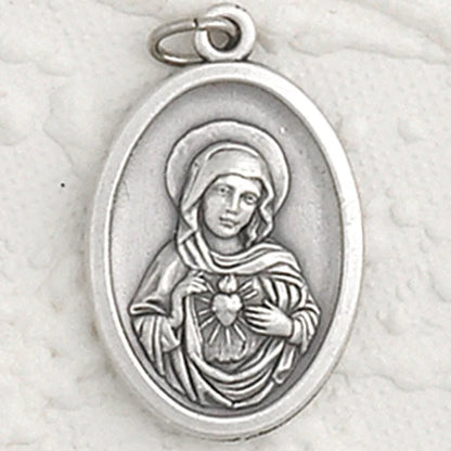 Sacred Heart/ Immaculate Heart  Oxi Medal 1" - Unique Catholic Gifts