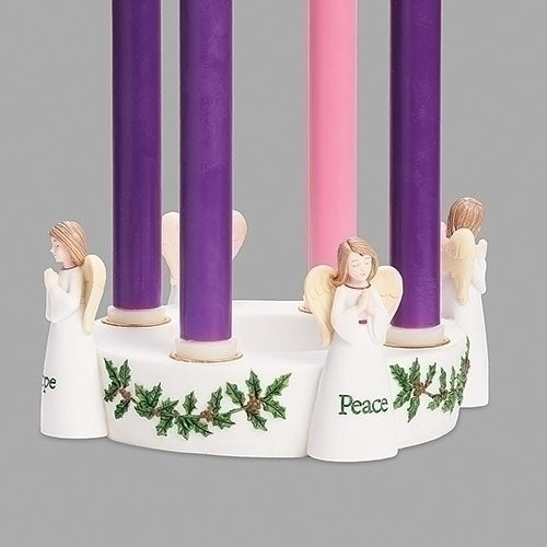 Angel Advent Candle Holder 8 1/4" - Unique Catholic Gifts