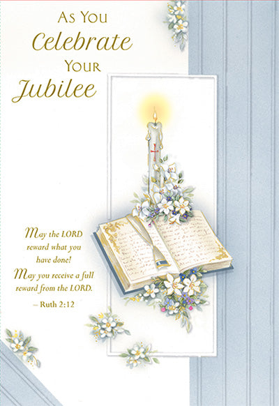 As You Celebrate Your Jubilee Greeting Card - Unique Catholic Gifts