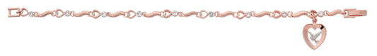 Rose Gold Holy Spirit Heart Bracelet. - Unique Catholic Gifts