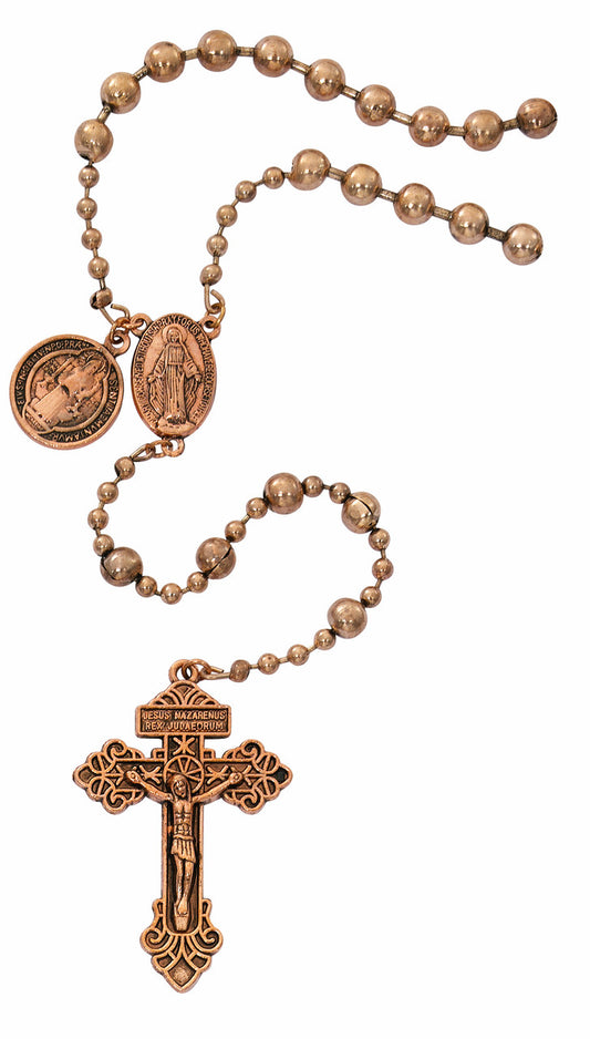 Battle Rosary Copper - Unique Catholic Gifts