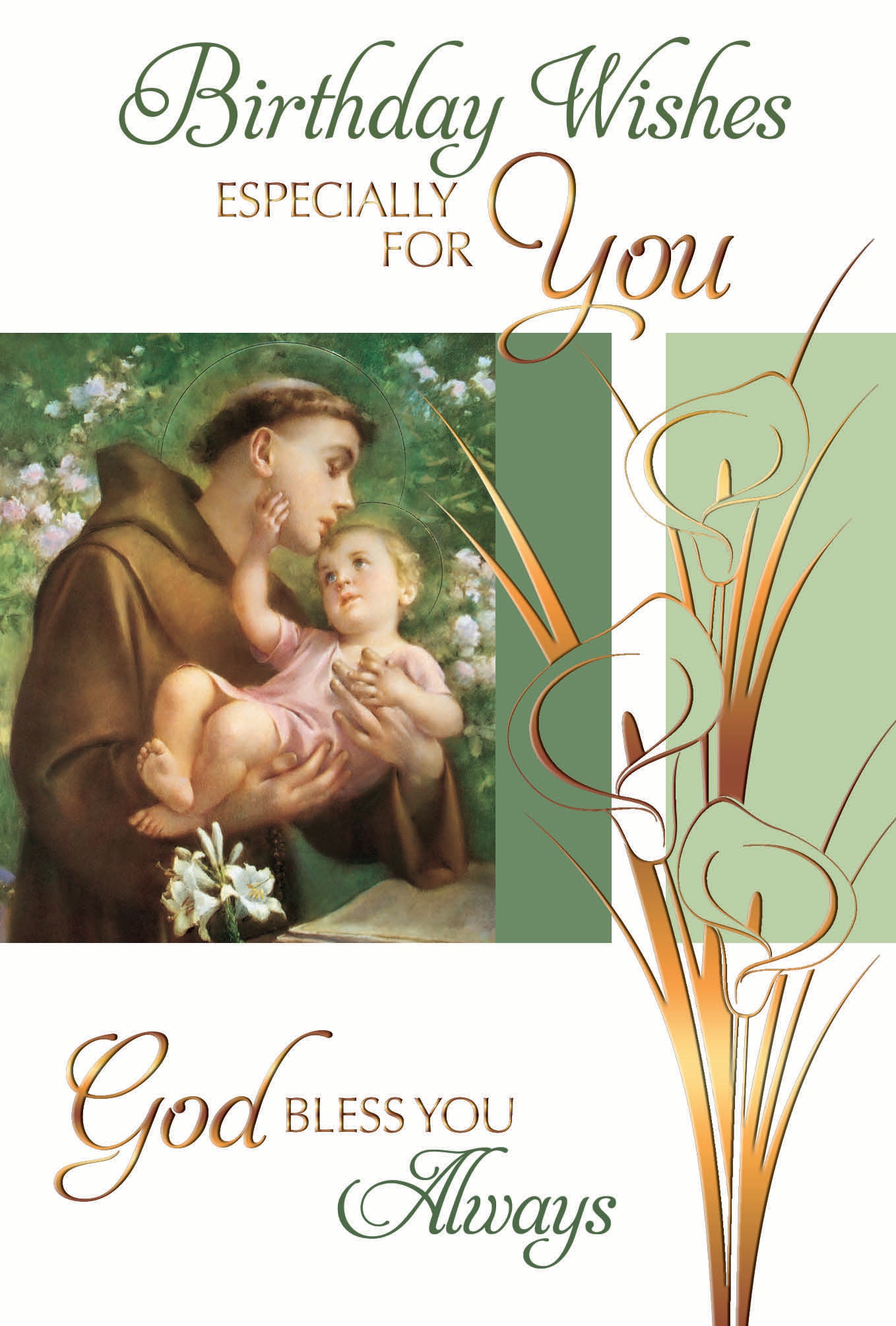 Birthday Wishes Especially for You Greeting Card - Unique Catholic Gifts