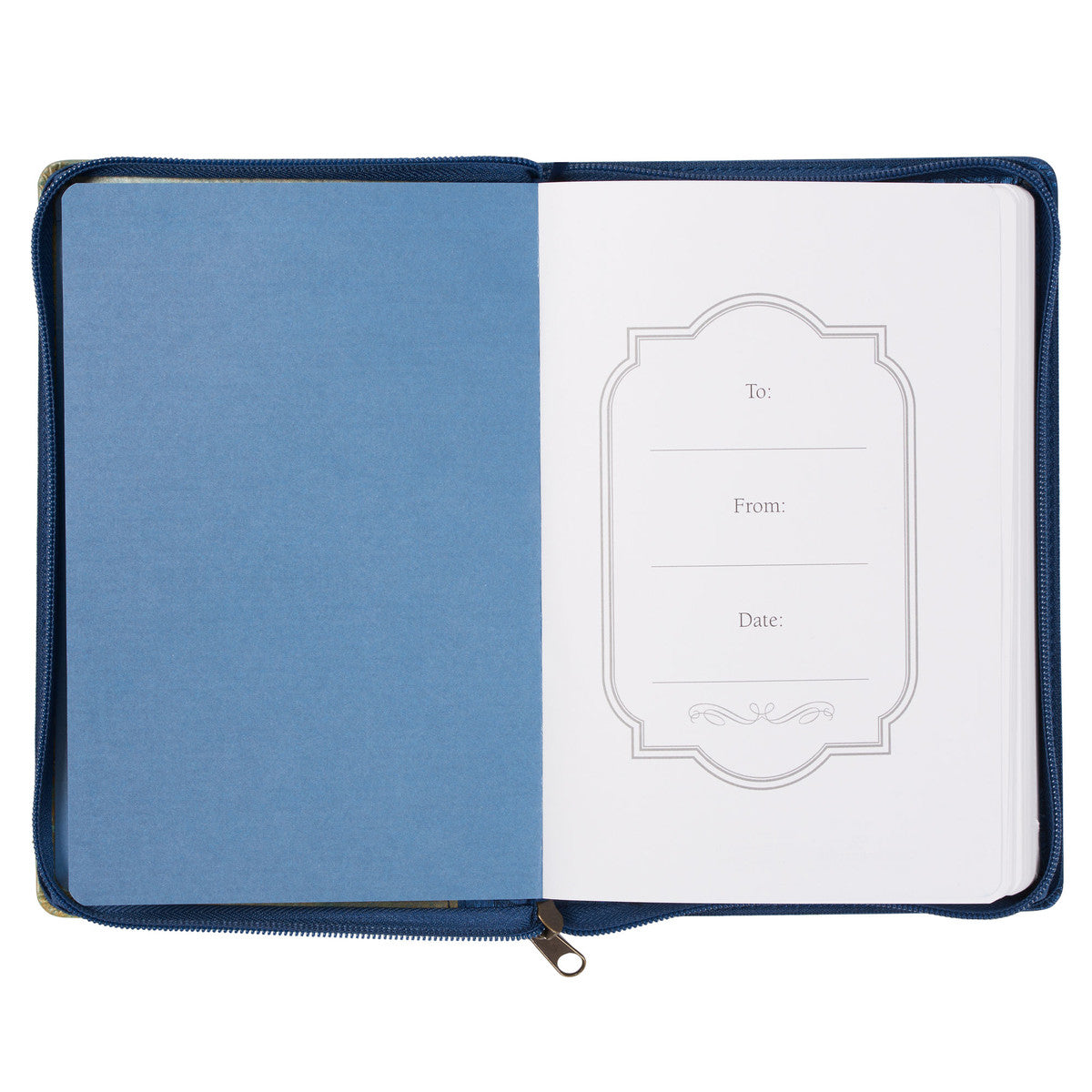 Blessed Faux Leather Journal with Zipper - Unique Catholic Gifts