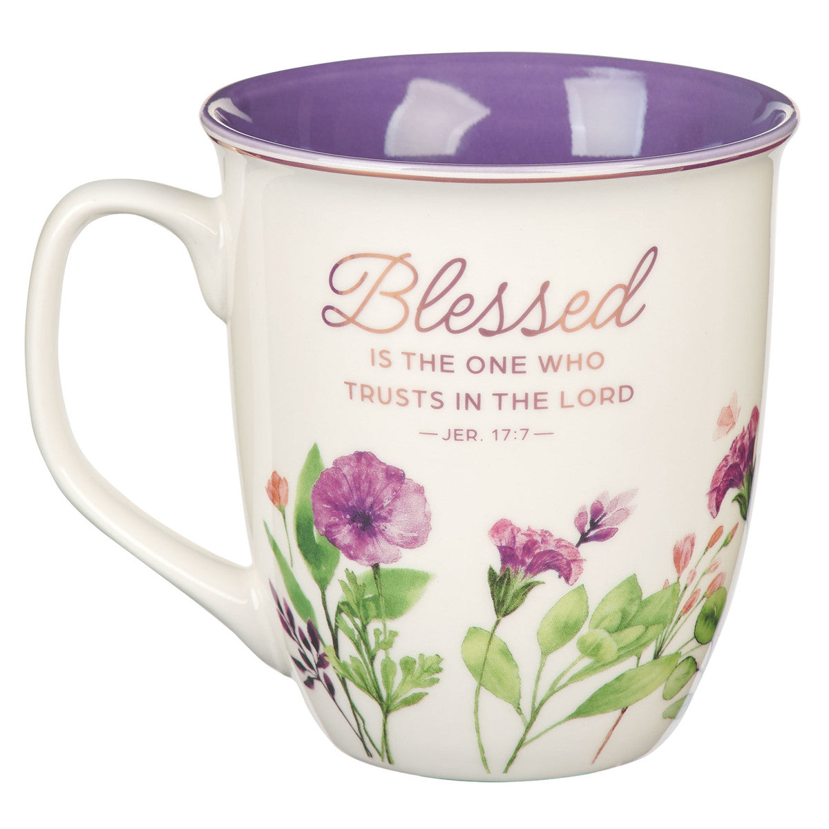 Blessed is the One Who Trust in the Lord Ceramic Coffee Mug - Jeremiah 17:7 - Unique Catholic Gifts