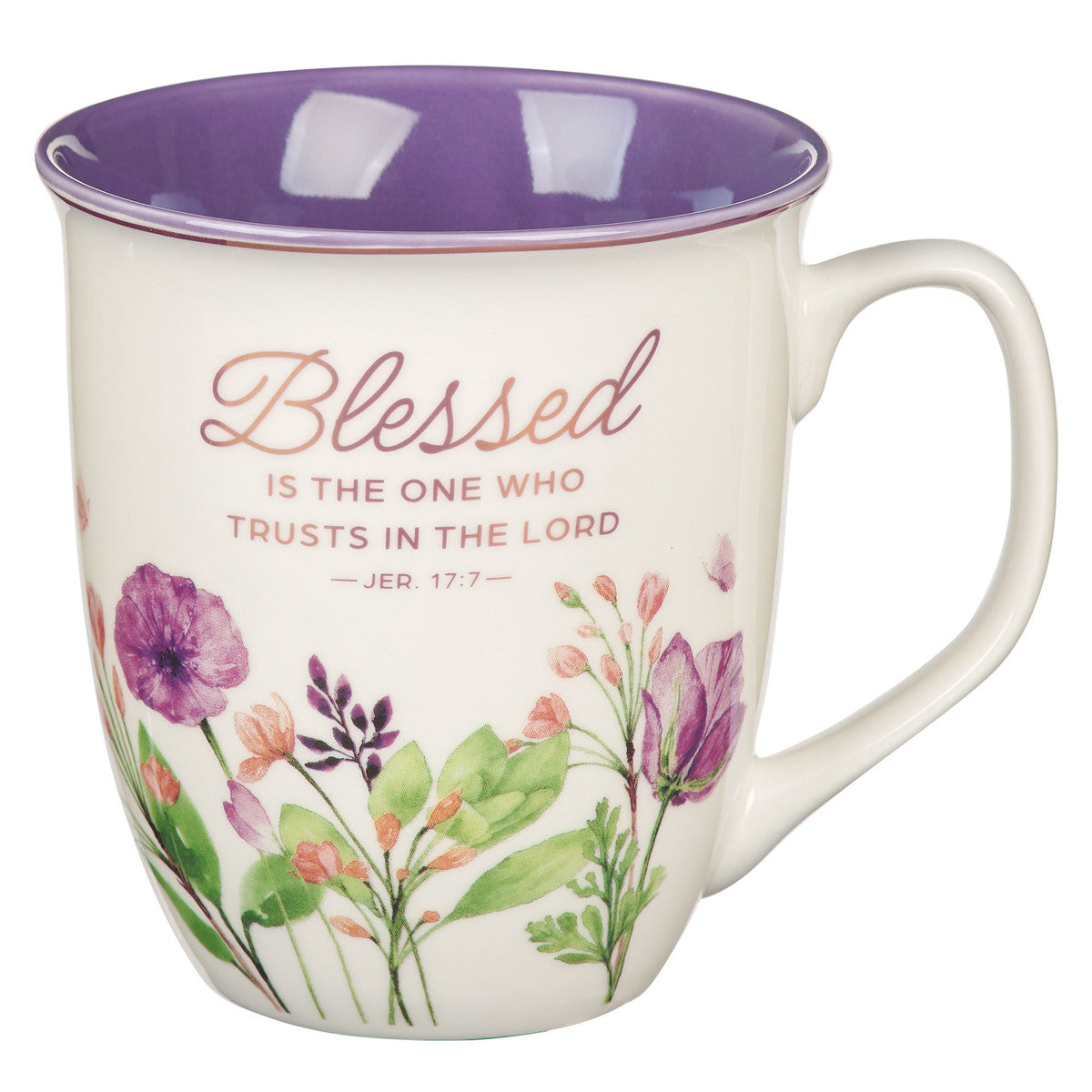 Blessed is the One Who Trust in the Lord Ceramic Coffee Mug - Jeremiah 17:7 - Unique Catholic Gifts