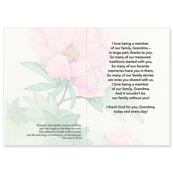 Blessings to You, Grandma On Mother’s Day Greeting Card - Unique Catholic Gifts