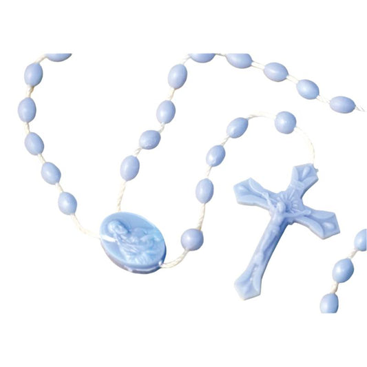 Blue Plastic Rosary