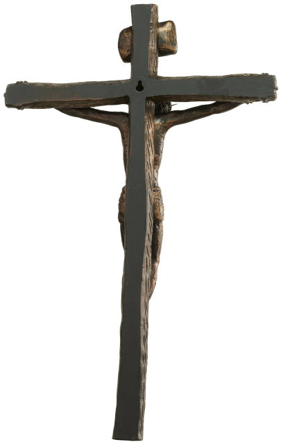 Life Like Bronze Crucifix 20"