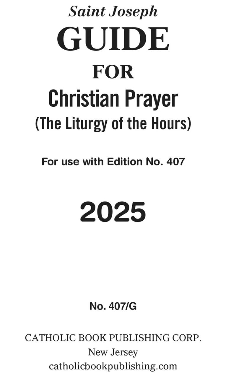 Christian Prayer Guide For 2025 Large Print