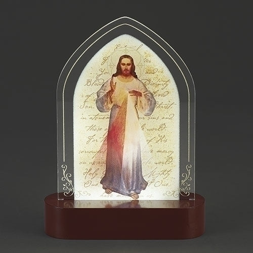 Divine Mercy LED Tabletop Plaque 8"