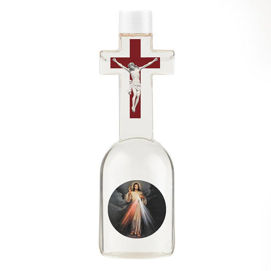 Divine Mercy Ornate Holy Water Bottle 6 oz plastic