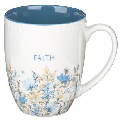 Faith Hope and Love Petite Floral Mug Set - Unique Catholic Gifts