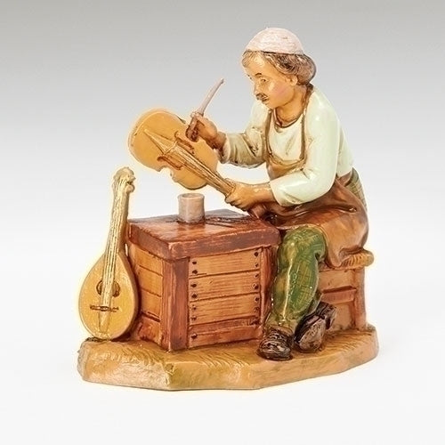 Fontanini Zimri the Instrument Maker 5" scale. - Unique Catholic Gifts