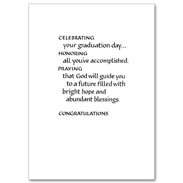 For a Special Graduate Graduation Congratulations Card - Unique Catholic Gifts