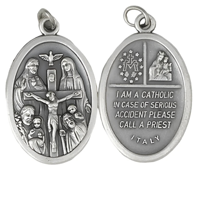 Four Way Cross Double Sided Medal Oxi Medal 1" - Unique Catholic Gifts