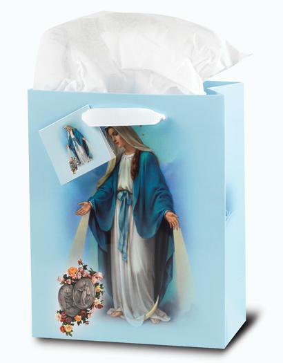 Our Lady of Grace Gift Bag with Tissue -Small - Unique Catholic Gifts