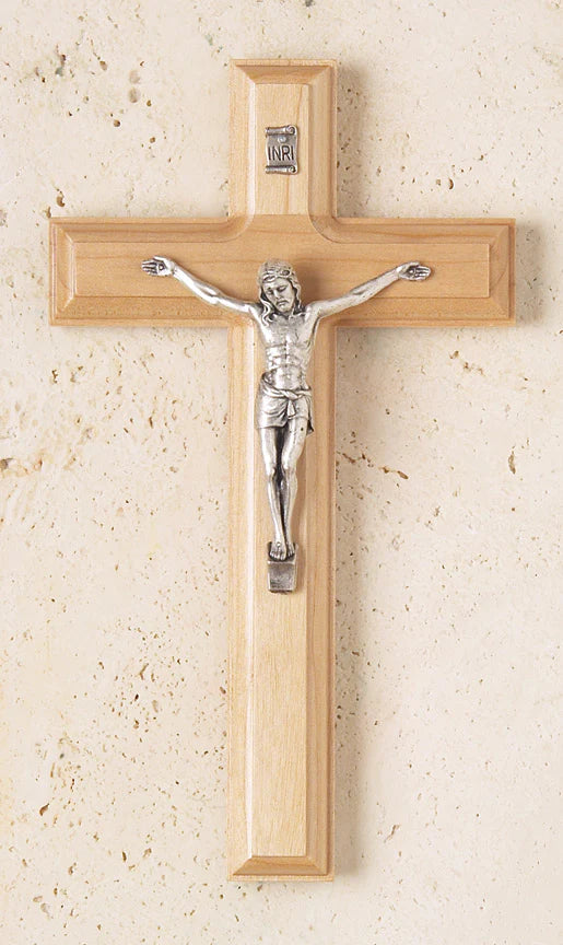 Genuine Maple Crucifix 7 1/2" - Unique Catholic Gifts