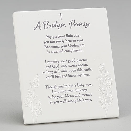 Godchild Baptism Plaque 5 1/2"