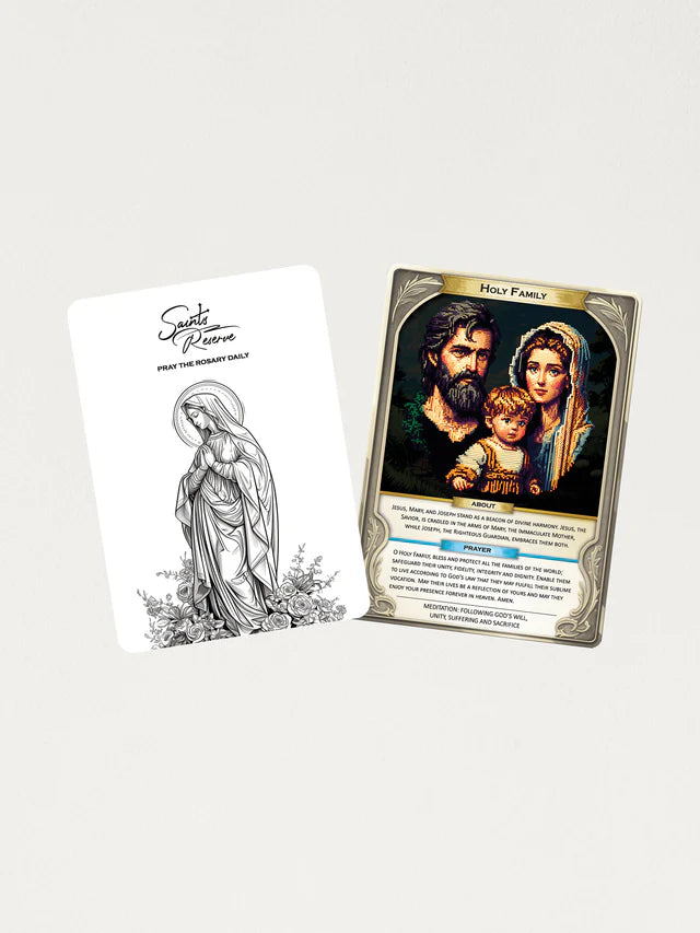 Holy Family Holograph Prayer Card