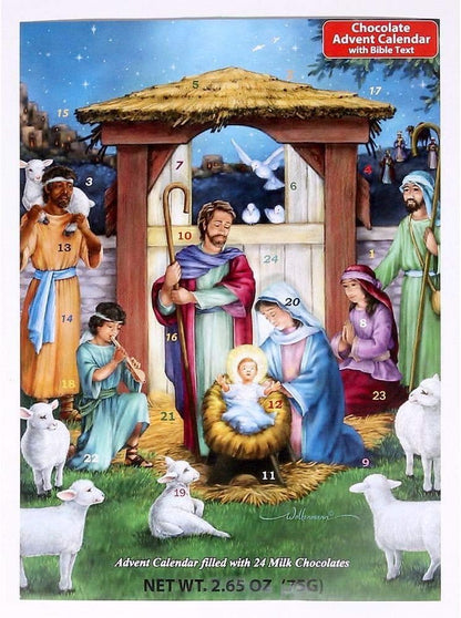 Holy Manger Chocolate Advent Calendar & Nativity Story