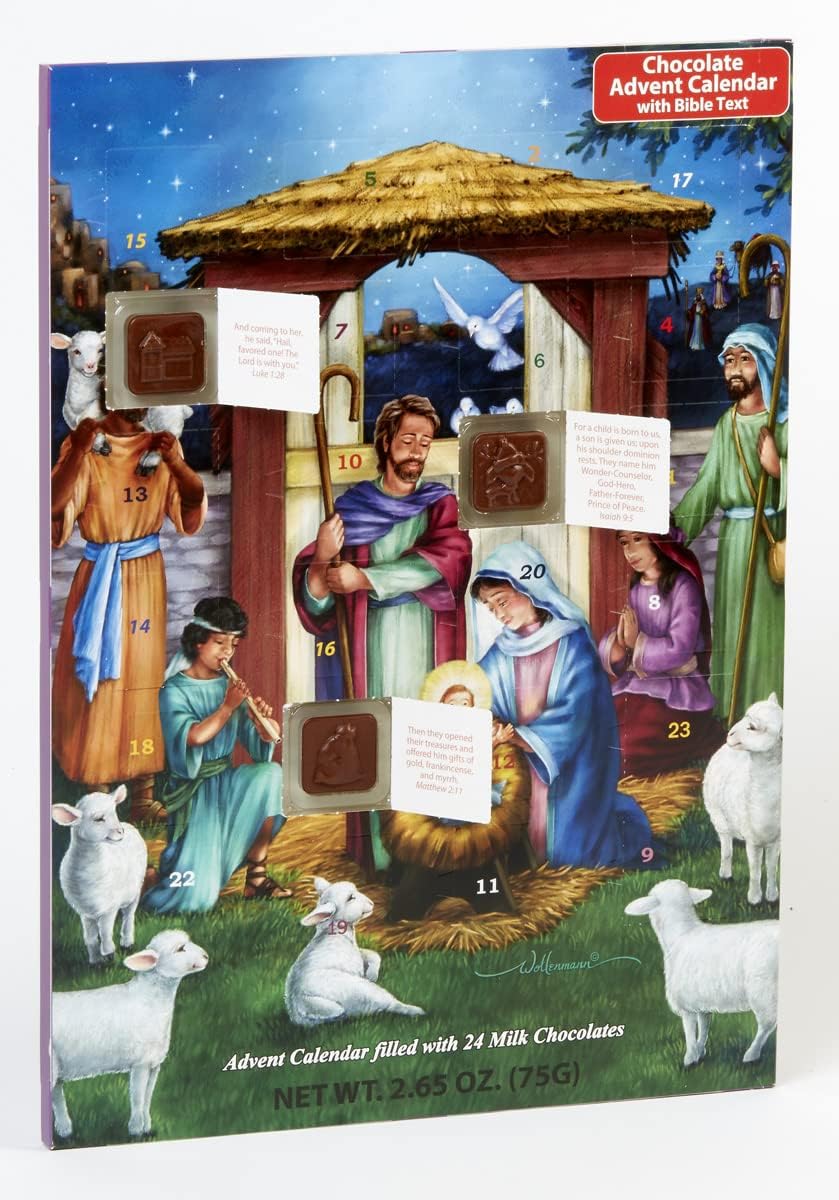 Holy Manger Chocolate Advent Calendar & Nativity Story