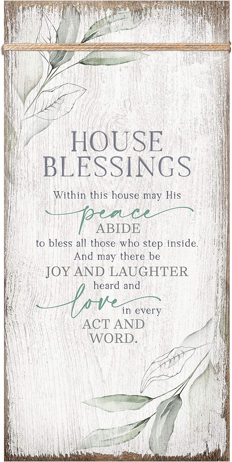 Bless This House Wood Plaque 13 5/8" - Unique Catholic Gifts