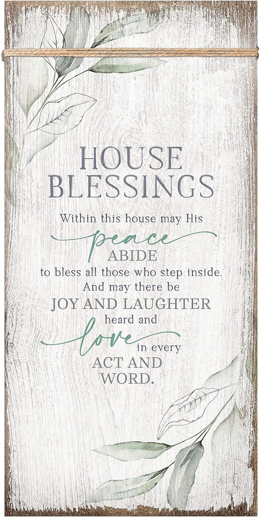 Bless This House Wood Plaque 13 5/8" - Unique Catholic Gifts