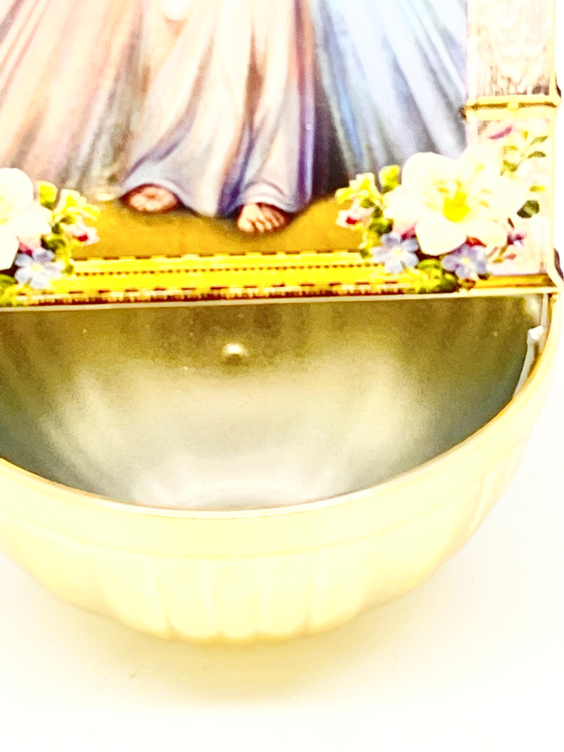 Divine Mercy 3D Holy Water Font 6" - Unique Catholic Gifts