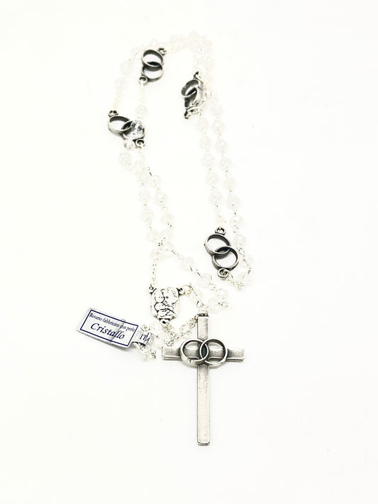 Silver Wedding Ring  Rosary - Unique Catholic Gifts