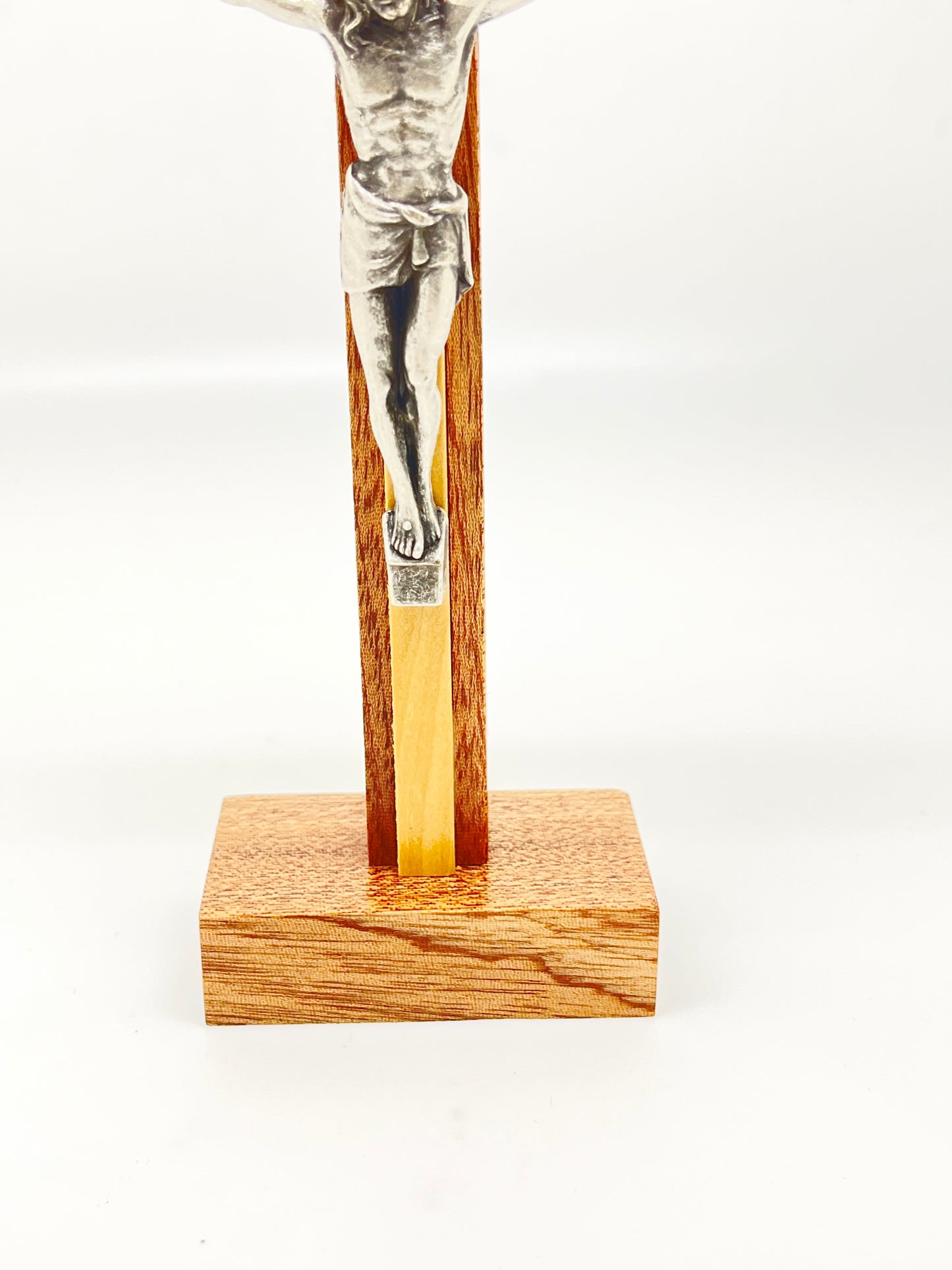 Standing Wood Crucifix 6 1/2" - Unique Catholic Gifts