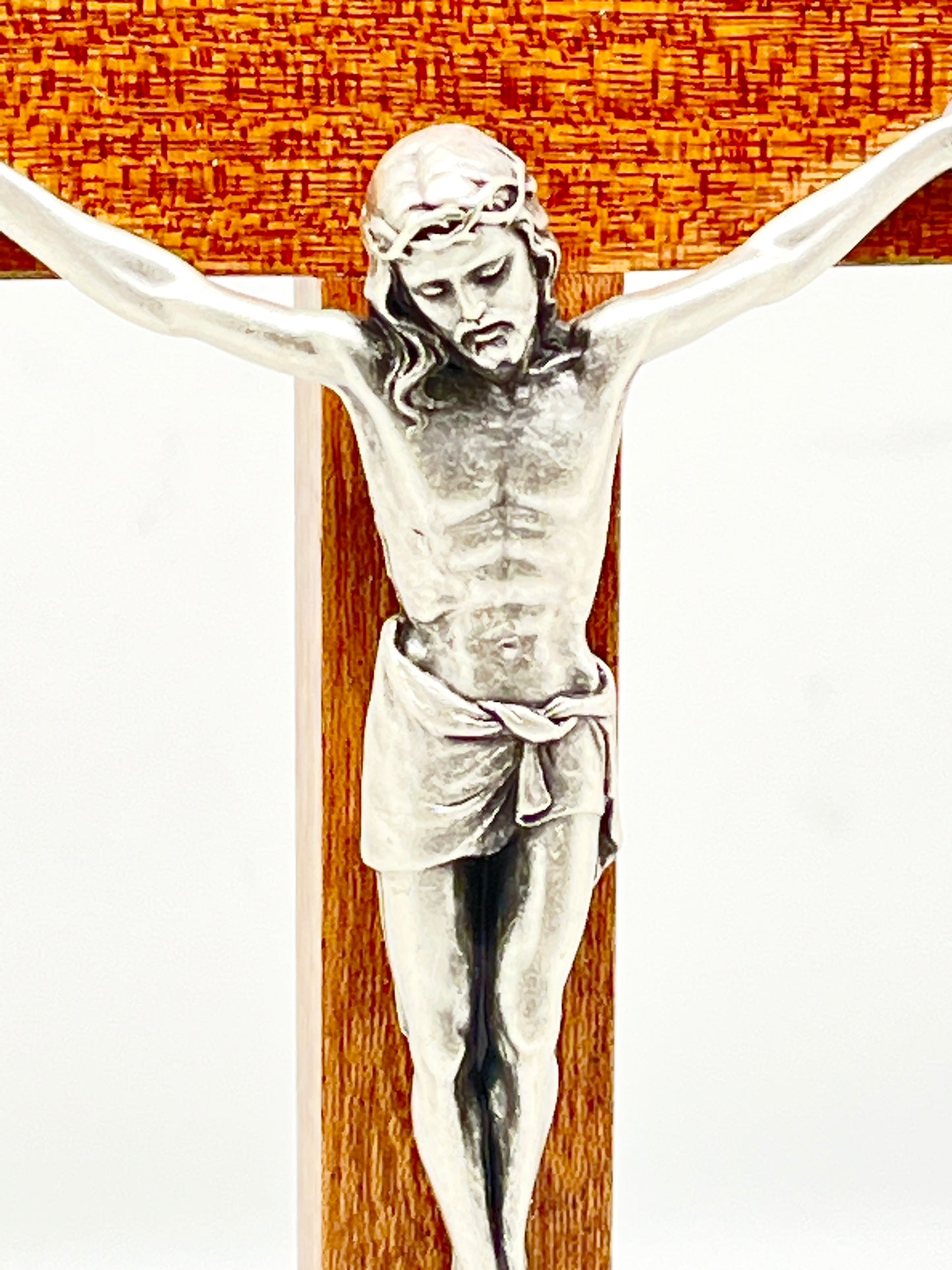 Standing Wood Crucifix 8" - Unique Catholic Gifts