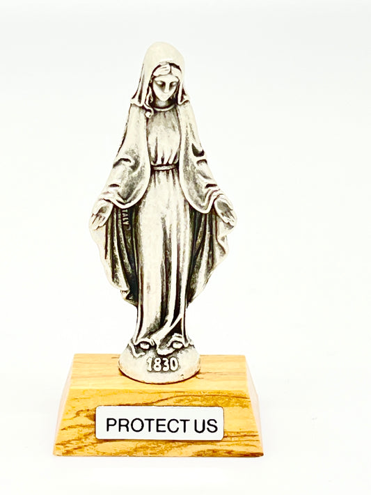 Mini Our Lady of Grace Statue  2 3/4" - Unique Catholic Gifts