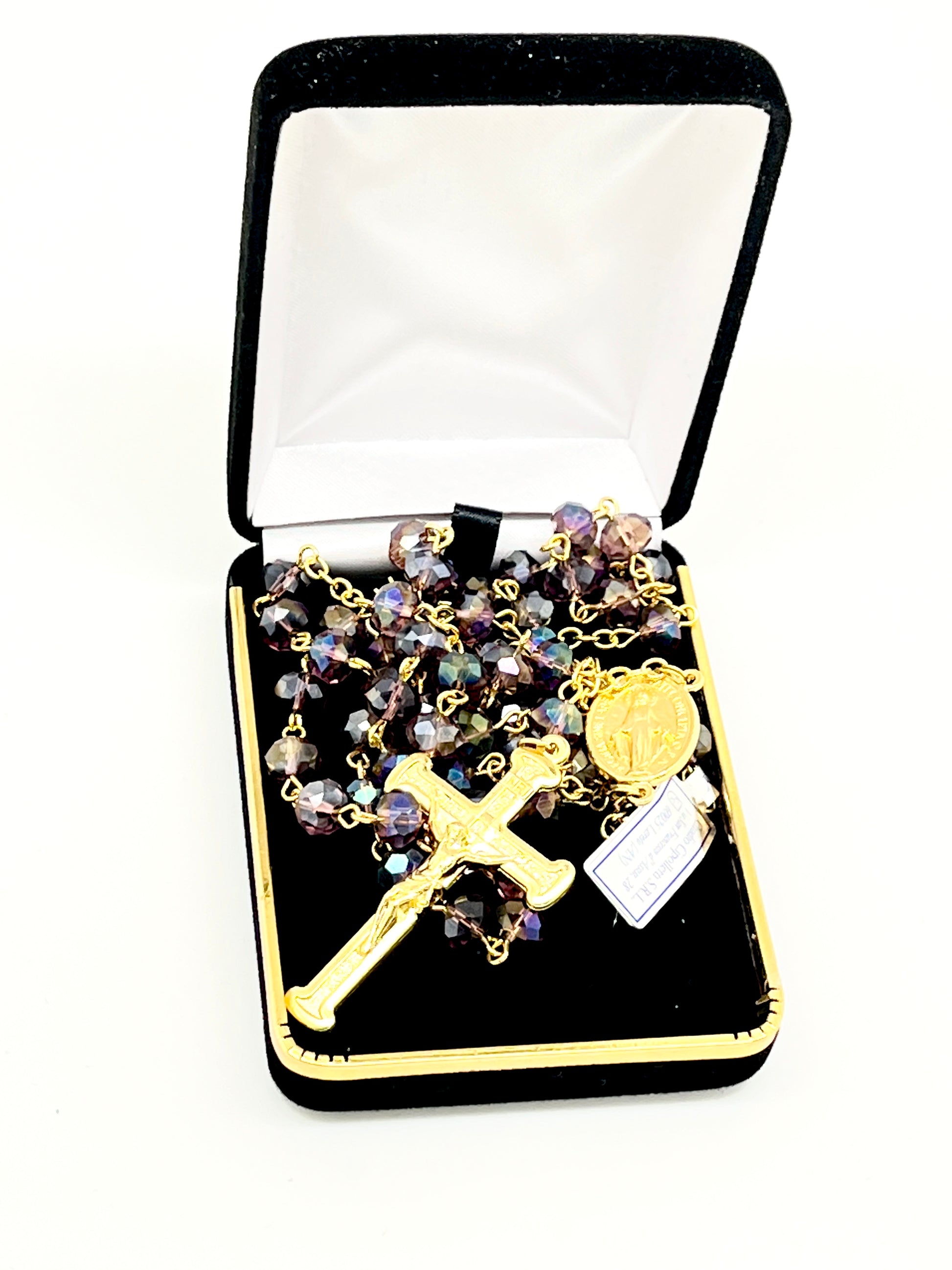 Italian Amethyst and Gold Rosary - Unique Catholic Gifts