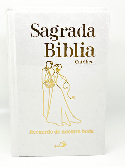 Sagrada Biblia - Recuerdo De Nuestra BODA -Pasta Dura- Edición Especial Catolica - Unique Catholic Gifts