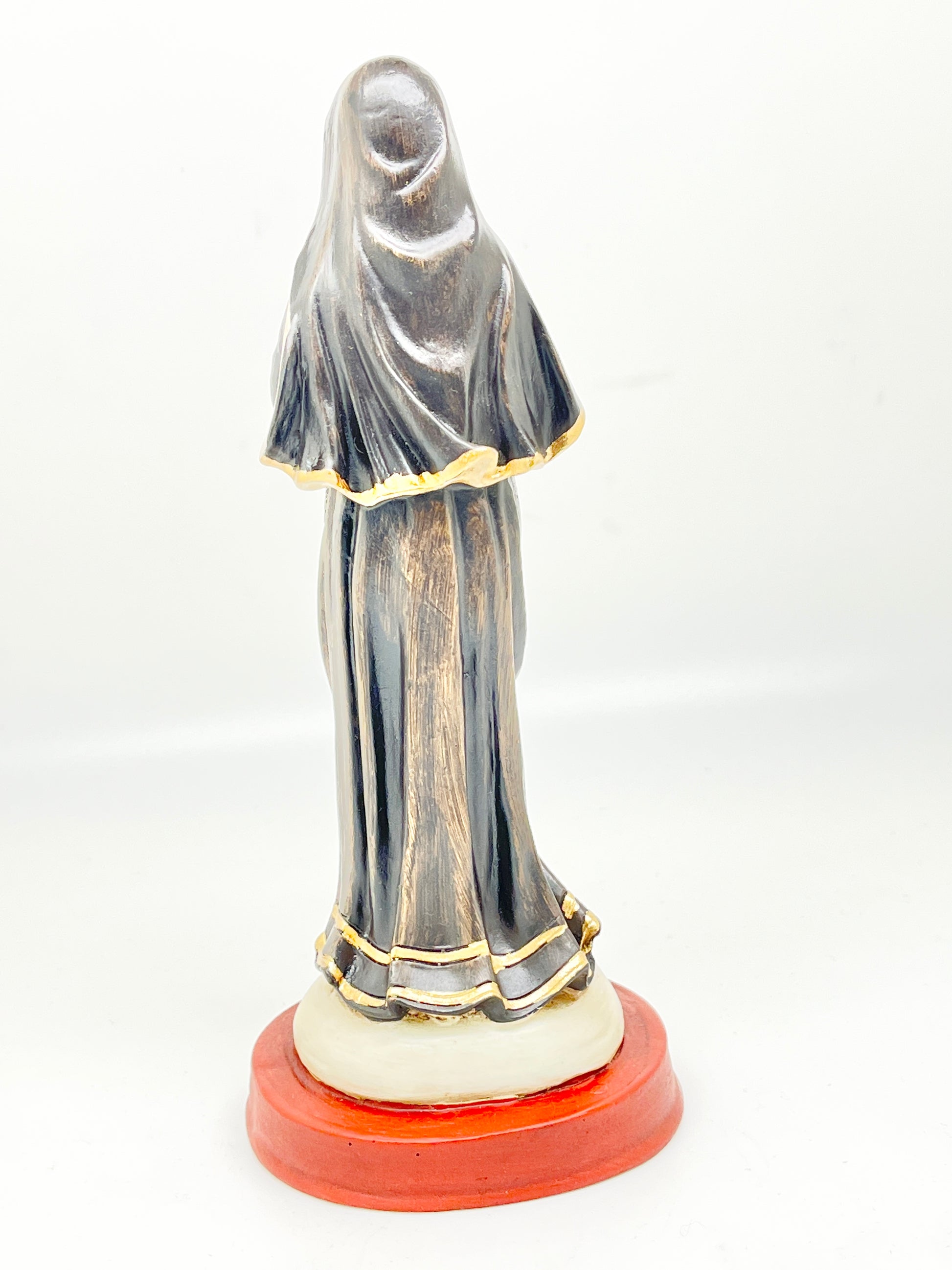 St. Rita of Cascia Statue Hand Painted 8" - Unique Catholic Gifts