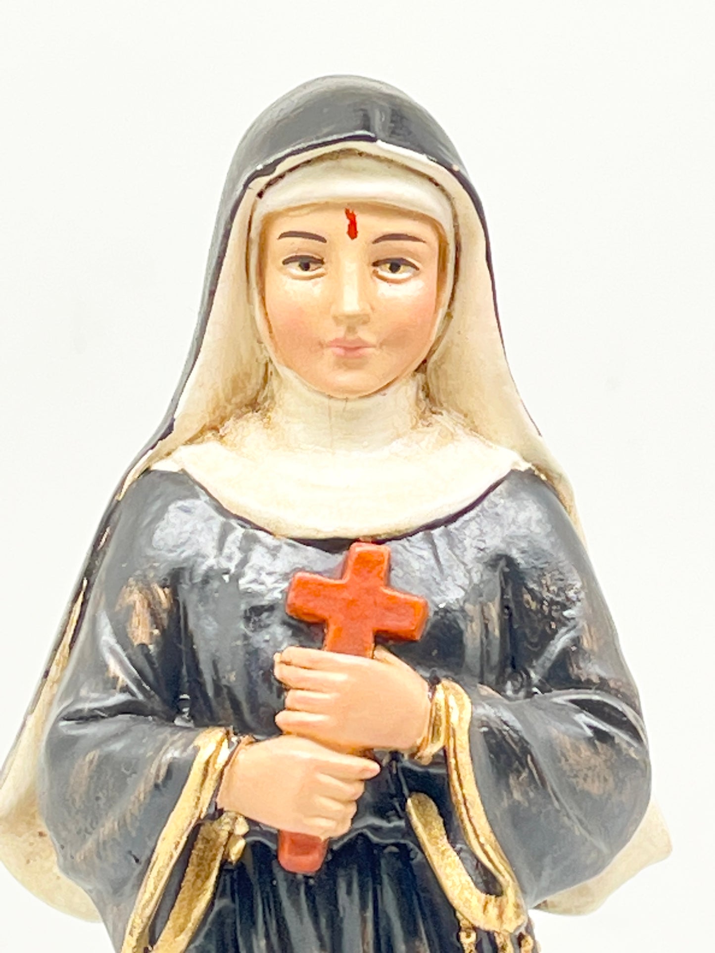 St. Rita of Cascia Statue Hand Painted 8" - Unique Catholic Gifts