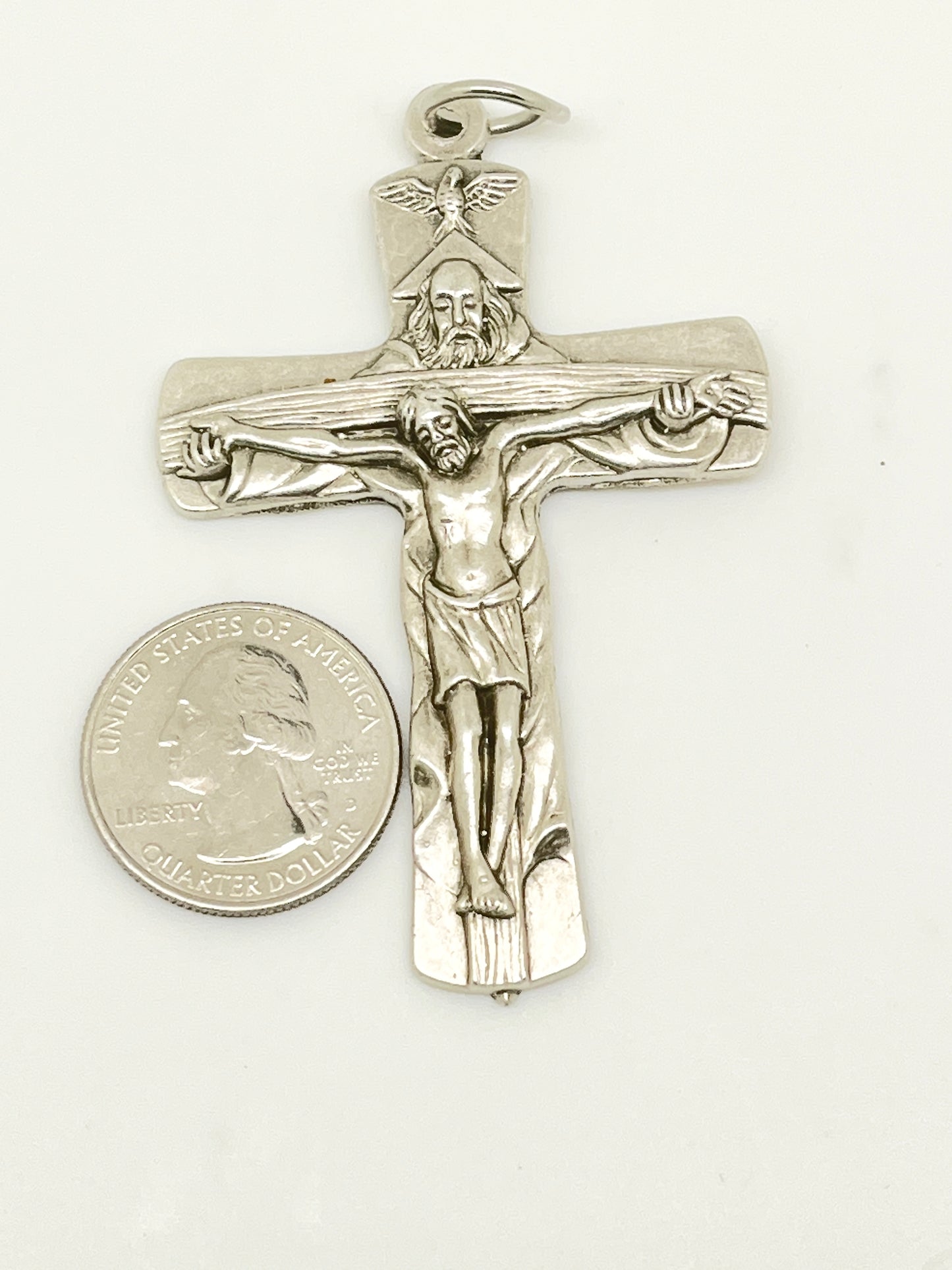 Holy Trinity Crucifix (Large) 2 3/4" - Unique Catholic Gifts