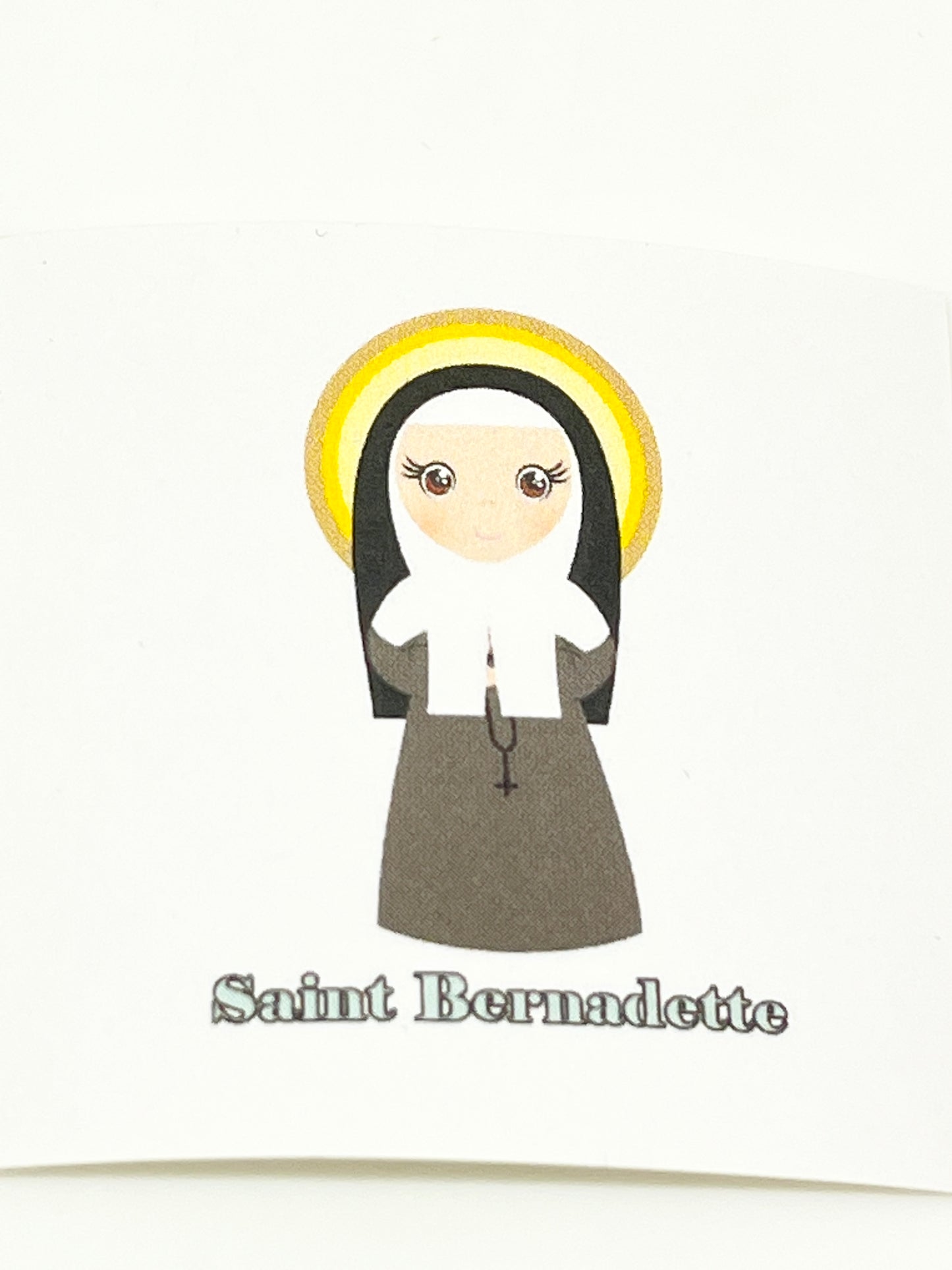 St. Bernadette Collectable Sticker 2" x 2" - Unique Catholic Gifts