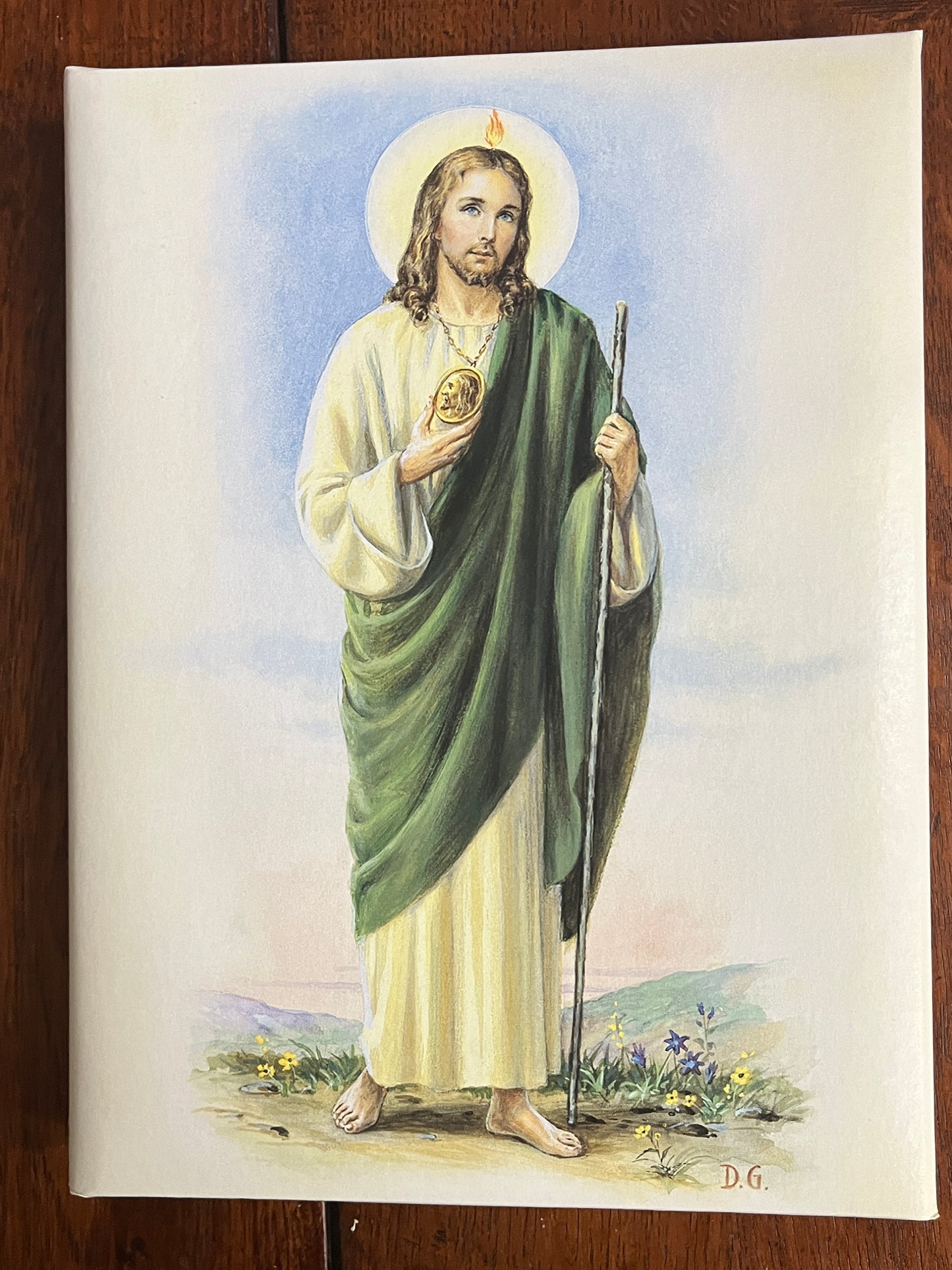 Saint Jude Memorial Funeral Register Book ( English) - Unique Catholic Gifts