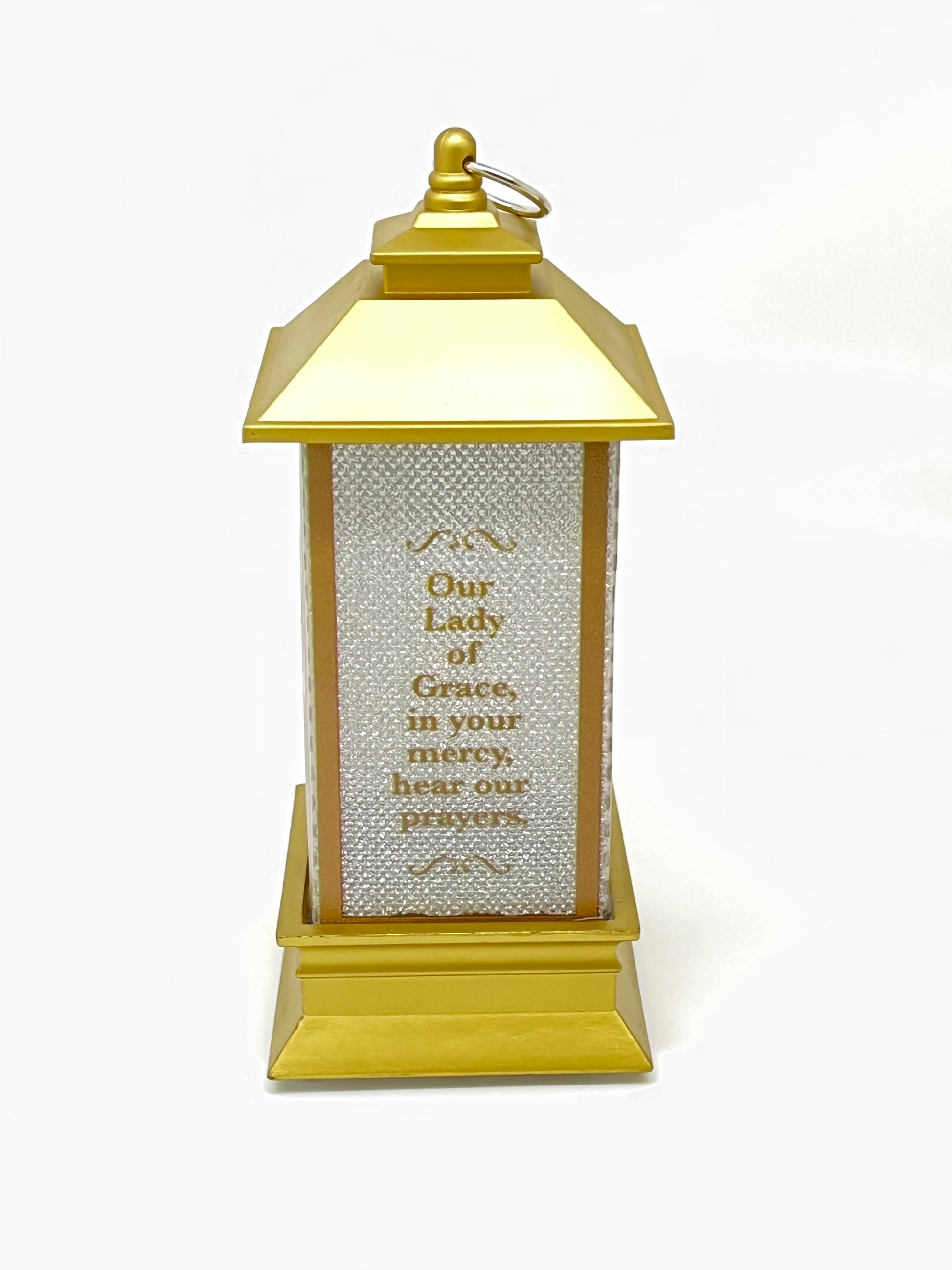 Our Lady of Grace Lantern Ornament  5" - Unique Catholic Gifts